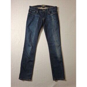 Women's Lucky Brand Blue Jeans Size 2/26 Cate Stacked Skinny Med Wash